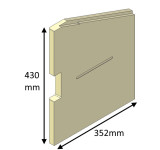 ASB14014B Parkray Vemiculite Left Side Brick  |  Aspect 14 Boiler (Eco)